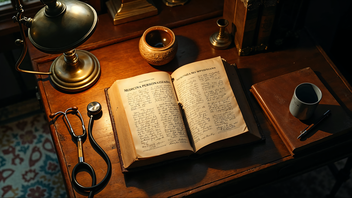Manifesto C+Med · still-life editorial premium · medicina personalizada Bahia interior